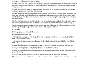 Tiêu chuẩn Việt Nam TCVN 5702:1993 về cà phê nhân - lấy mẫu do Bộ Khoa học Công nghệ và Môi trường ban hành