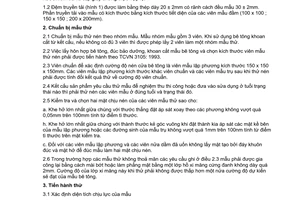 Tiêu chuẩn Việt Nam TCVN 3118:1993 về bê tông nặng - phương pháp xác định cường độ nén