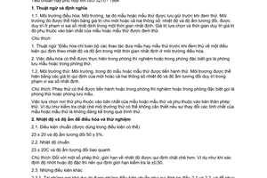 Tiêu chuẩn Việt Nam TCVN 5668:1992 (ISO 3270:1984) về sơn vecni và nguyên liệu của chúng - nhiệt độ và độ ẩm để điều hòa và thử nghiệm