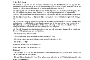 Tiêu chuẩn xây dựng TCXD 27:1991 về đặt thiết bị điện trong nhà ở và công trình công cộng - tiêu chuẩn thiết kế