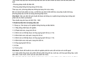 Tiêu chuẩn Việt Nam TCVN 5483:1991 (ISO 750 - 1981)
về sản phẩm rau quả - xác định độ axit chuẩn độ được do Ủy ban Khoa học Nhà nước ban hành