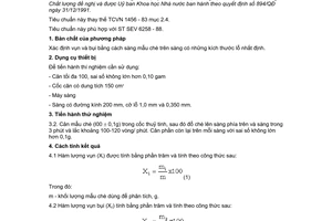 Tiêu chuẩn Việt Nam TCVN 5616:1991 (ST SEV 6258 - 88) về chè - phương pháp xác định hàm lượng vụn và bụi do Ủy ban Khoa học Nhà nước ban hành