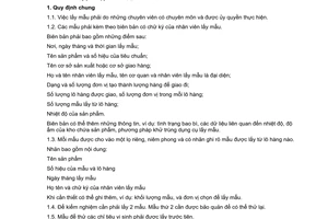 Tiêu chuẩn Việt Nam TCVN 5531:1991 (ST SEV 1745-79) về sản phẩm sữa - kỹ thuật lấy mẫu do Ủy ban Khoa học Nhà nước ban hành