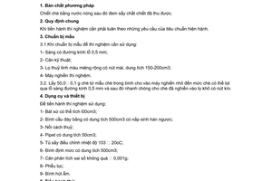 Tiêu chuẩn Việt Nam TCVN 5610:1991 (ST SEV 6252-88) về chè – phương pháp xác định hàm lượng chất tan do Ủy ban Khoa học Nhà nước ban hành