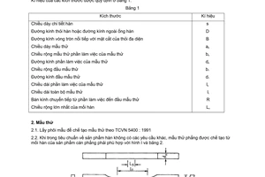 Tiêu chuẩn Việt Nam TCVN 5403:1991 về mối hàn - phương pháp thử kéo