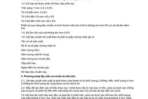 Tiêu chuẩn Việt Nam TCVN139:1991 về cát tiêu chuẩn để thử xi măng