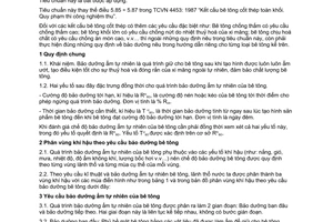 Tiêu chuẩn Việt Nam TCVN 5592:1991 về bê tông nặng - Yêu cầu bảo dưỡng ẩm tự nhiên