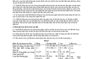 Tiêu chuẩn Việt Nam TCVN 5066:1990 về đường ống chính dẫn khí đốt, dầu mỏ và sản phẩm dầu mỏ đặt ngầm dưới đất - yêu cầu chung về thiết kế chống ăn mòn
