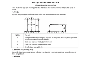 Tiêu chuẩn quốc gia TCVN 5054:1990 về Kim loại - Phương pháp thử chồn