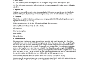 Tiêu chuẩn Việt Nam TCVN 5084:1990 (ISO 1576-1975) 
về chè - xác định tro tan trong nước và tro không tan trong nước do Bộ Khoa học và Công nghệ ban hành