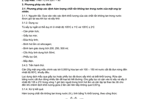 Tiêu chuẩn Việt Nam TCVN 5264:1990 về sản phẩm ong - Phương pháp xác định hàm lượng chắt rắn không tan trong nước