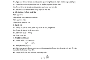 Tiêu chuẩn Việt Nam TCVN 3136:1979 về Bảo quản gỗ - Phương pháp đề phòng mốc cho ván sàn sơ chế