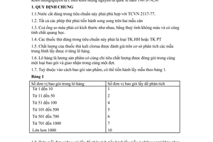 Tiêu chuẩn Việt Nam TCVN 2842:1979 về thuốc thử-Kali Clorua do Bộ Khoa học và Công nghệ ban hành