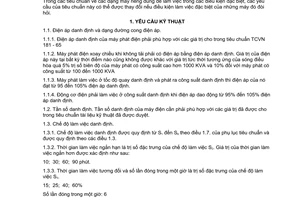 Tiêu chuẩn quốc gia TCVN 3189:1979 về Máy điện quay - Yêu cầu kỹ thuật chung