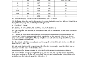 Tiêu chuẩn quốc gia TCVN 3214:1979 về Đồ hộp - Bao bì vận chuyển bằng cactông
