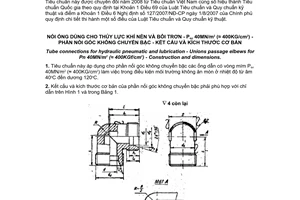 Tiêu chuẩn quốc gia TCVN 2409:1978 về Nối ống dùng cho thủy lực khí nén và bôi trơn - Pqư 40mn/m2 (≈ 400kg/cm2) - Phần nối góc không chuyển bậc - Kết cấu và kích thước cơ bản