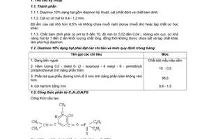 Tiêu chuẩn Việt Nam TCVN 2741:1978 về thuốc trừ dịch hại Diazinon 10%