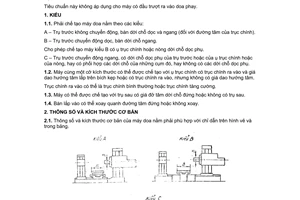 Tiêu chuẩn Việt Nam TCVN 2001:1977 về Máy doa nằm - Kiểu, thông số và kích thước cơ bản