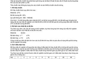 Tiêu chuẩn Việt Nam TCVN 1966:1977 về khí hậu chuẩn dùng trong đo lường và thử nghiệm