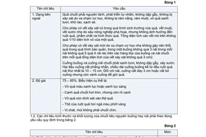 Tiêu chuẩn Việt Nam TCVN 1872:1976 về chuối tiêu tươi xuất khẩu