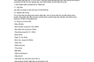 Tiêu chuẩn Việt Nam TCVN 3705:1990 về thủy sản - Phương pháp xác định hàm lượng nitơ tổng số và protein thô