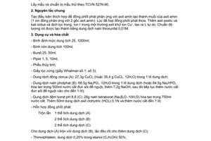 Tiêu chuẩn Việt Nam TCVN 3708:1990 về thủy sản - phương pháp xác định hàm lượng nitơ axit amin