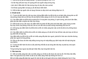 Tiêu chuẩn Việt Nam TCVN 5176:1990 về chiếu sáng nhân tạo - Phương pháp đo đội rọi