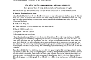 Tiêu chuẩn quốc gia TCVN 5226:1990 (ISO 556:1990) về Cốc (cỡ hạt lớn hơn 20mm) - Xác định độ bền cơ