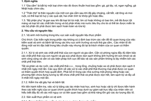 Tiêu chuẩn Việt Nam TCVN 5110:1990 (CAC/RCP 14-1976) về chế biến gia cầm - yêu cầu vệ sinh