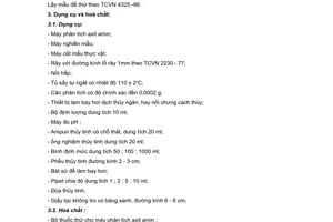 Tiêu chuẩn Việt Nam TCVN 5282:1990 về thức ăn chăn nuôi - phương pháp xác định hàm lượng metionin