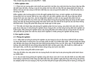 Tiêu chuẩn Việt Nam TCVN 5141:1990 (CAC/ PR7 - 1984)
về nông sản thực phẩm - hướng dẫn thực hành phân tích dư lượng thuốc trừ dịch hại