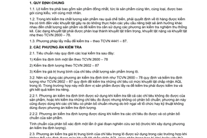 Tiêu chuẩn Việt Nam TCVN 5072:1990 (ST SEV 5807 – 86) về sản phẩm rau quả chế biến - phương pháp lấy mẫu và các quy tắc chung về nghiệm thu