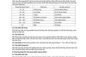 Tiêu chuẩn Việt Nam TCVN 5262:1990 về sản phẩm ong - phương pháp thử cảm quan