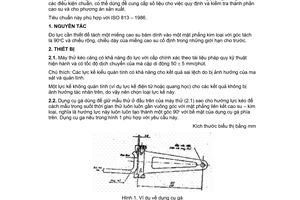 Tiêu chuẩn Việt Nam TCVN 4867:1989 (ISO 813:1986) về cao su lưu hóa - Xác định độ bám dính với kim loại - Phương pháp một tấm
