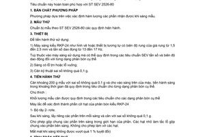 Tiêu chuẩn Việt Nam TCVN 4853:1989 (ST SEV 2526-80) về phân khoáng - phương pháp xác định thành phần cỡ hạt