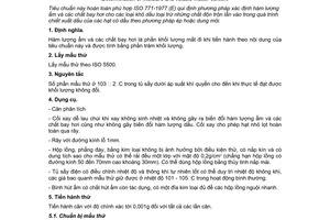 Tiêu chuẩn Việt Nam TCVN 4801:1989 (ISO 771-1977) về khô dầu - phương pháp xác định hàm lượng ẩm và các chất bay hơi