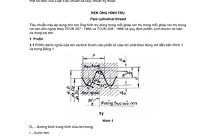 Tiêu chuẩn quốc gia TCVN 4681:1989 về Ren ống hình trụ