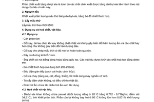 Tiêu chuẩn Việt Nam TCVN 4802:1989 (ISO 736-1977) về khô dầu - phương pháp xác định phần chiết xuất bằng Dietyl ete