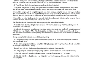 Tiêu chuẩn Việt Nam TCVN 4886:1989 (ST SEV 3013 – 81) về sản phẩm thực phẩm và gia vị - trình tự lấy mẫu để phân tích vi sinh vật
