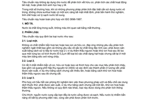 Tiêu chuẩn Việt Nam TCVN 4851:1989 (ISO 3696-1987)
về nước dùng để phân tích trong phòng thí nghiệm