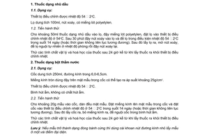 Tiêu chuẩn ngành 10 TCN 105:1988 về thuốc trừ sâu - Phương pháp thử bảo quản gia tốc