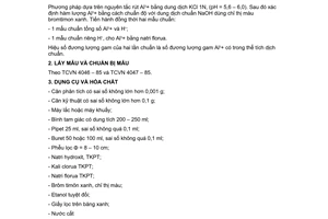 Tiêu chuẩn Việt Nam TCVN 4619:1988 về đất trồng trọt - Phương pháp xác định nhôm di động