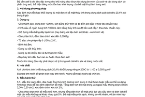 Tiêu chuẩn Việt Nam TCVN 1048:1988 về thủy tinh -  xác định độ bền axit và phân cấp