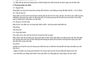 Tiêu chuẩn Việt Nam TCVN 4559:1988 về nước thải - phương pháp xác định độ pH