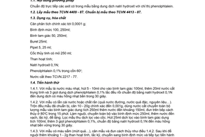 Tiêu chuẩn Việt Nam TCVN 4589:1988 (ST SEV 3010 - 81, ST SEV 3012 - 81) về đồ hộp - phương pháp xác định hàm lượng axit tổng số và axit bay hơi