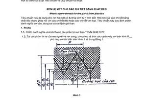 Tiêu chuẩn quốc gia TCVN 4628:1988 (ST SEV 1158:1975) về Ren hệ mét cho các chi tiết bằng chất dẻo