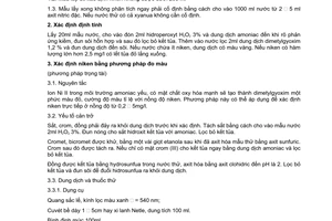 Tiêu chuẩn Việt Nam TCVN 4577:1988 về nước thải - phương pháp xác định hàm lượng niken