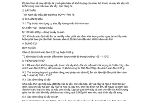 Tiêu chuẩn Việt Nam TCVN 1750:1975 về Vật liệu dệt - Phương pháp xác định độ ẩm