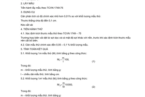 Tiêu chuẩn Việt Nam TCVN 1752:1975 về Vải dệt thoi - Phương pháp xác định khối lượng