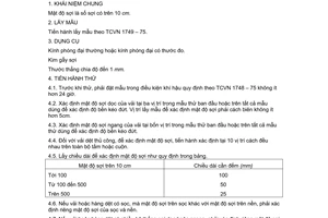 Tiêu chuẩn Việt Nam TCVN 1753:1975 về Vải dệt thoi - Phương pháp xác định mật độ sợi